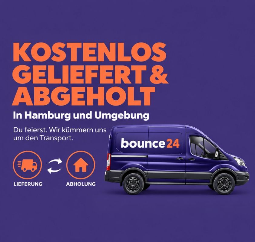 bounce24 Transporter – kostenlos geliefert und abgeholt in Hamburg und Umgebung